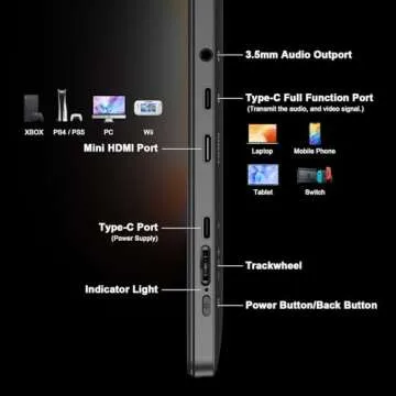 QQH Portable 15.6" FHD Monitor - Slim, Eye Care, USB-C