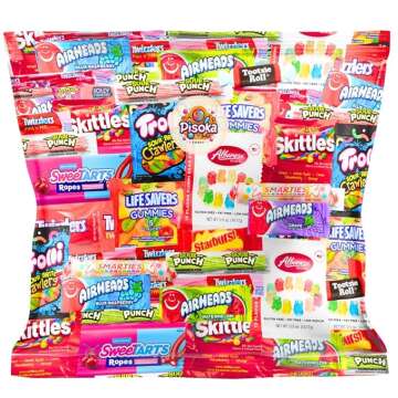Assorted Candy Mix - Gummies, Sour Candy, Chewy Treats for Parties (2 LB)