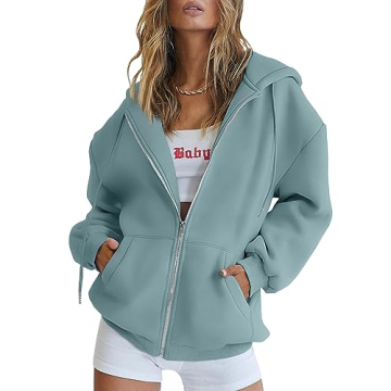 Trendy Queen Women’s Zip Up Hoodie for Stylish Comfort