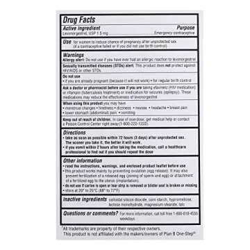 OHM My Choice Emergency Contraceptive Pill. A Safe and Effective Way to Lower Your Chances to get Pregnant After unprotected Sex. Active Ingredient Levonorgestrel Tablet 1.5mg