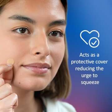 Nexcare Acne Patches, Pimple Patches for Face and Body, Hydrocolloid Patches Suitable for Most Skin Types - 108 Small and Medium Patches