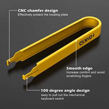 HONKID Switch Puller,Stainless Steel Key Remover for Replacement Mechanical Gaming Keyboard Switches
