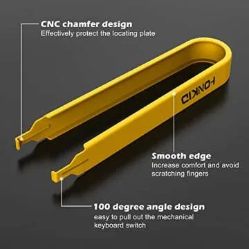 HONKID Switch Puller,Stainless Steel Key Remover for Replacement Mechanical Gaming Keyboard Switches