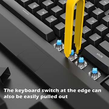 HONKID Switch Puller,Stainless Steel Key Remover for Replacement Mechanical Gaming Keyboard Switches