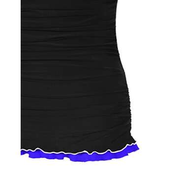 Hilor Women's Tummy Control Ruffle Swimdress One Piece