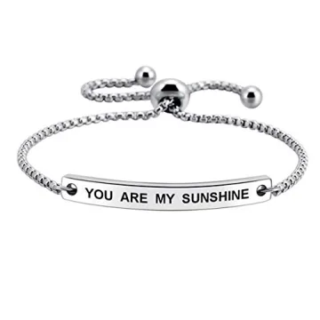 SOUSYOKYOSAM You are My Sunshine Expandable Cuff Bracelet for Graduation