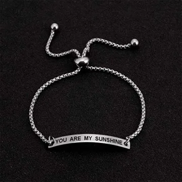 You are My Sunshine Expandable Cuff Bracelet