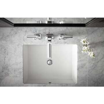KOHLER 2882-0 Verticyl Rectangular Undermount Bathroom Sink, 19 3/4", White