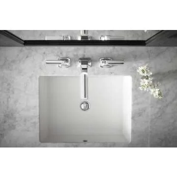 KOHLER 2882-0 Verticyl Rectangular Undermount Bathroom Sink, 19 3/4", White