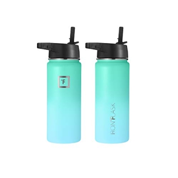 IRON °FLASK Insulated Water Bottle with 3 Lids for Ultimate Hydration