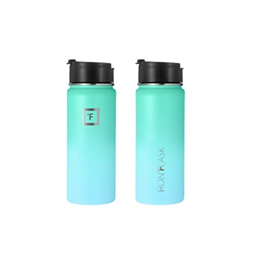 IRON °FLASK Insulated Water Bottle with 3 Lids for Ultimate Hydration