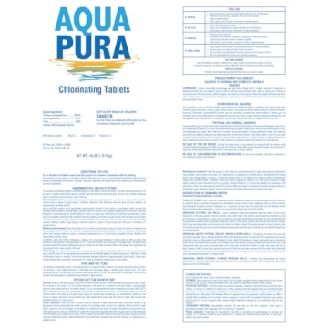 Aqua Pura Chlorine Tablets for All Pool Types, Long-Lasting