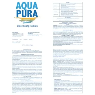 Aqua Pura Chlorine Tablets for All Pool Types, Long-Lasting