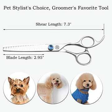 Moontay Professional Dog Grooming Shears Kit - Precision Cutting for Pets