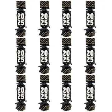 Big Dot of Happiness Hello New Year - No Snap 2025 NYE Party Table Favors - DIY Cracker Boxes - Set of 12