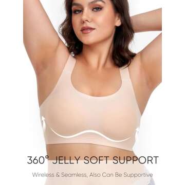 Gailife Women’s Wireless Push Up Bras - Comfortable & Stylish Everyday Support