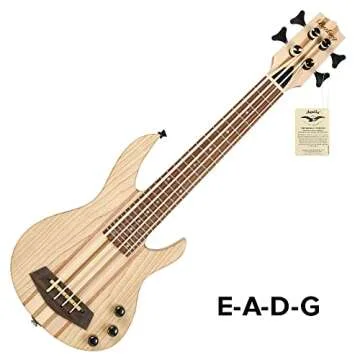 Batking Electric Ubass - 4 String Ukulele Bass with Gig Bag