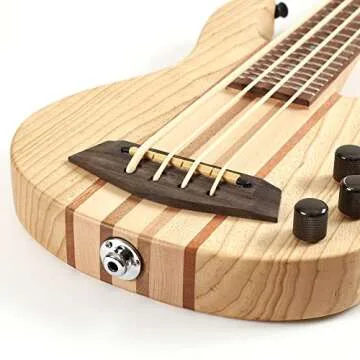 Batking Electric Ubass - 4 String Ukulele Bass with Gig Bag