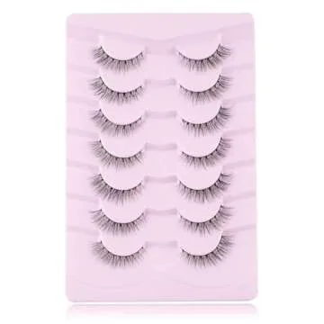 Onlyall Natural Lashes - Wispy and Lightweight False Eyelashes