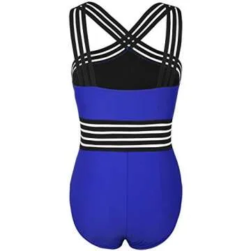 Hilor Royal Blue Slimming Tummy Control Swimsuit