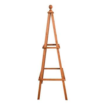 Leisure Season OTM1853 Obelisk Trellis, Medium Brown