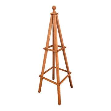 Leisure Season OTM1853 Obelisk Trellis, Medium Brown