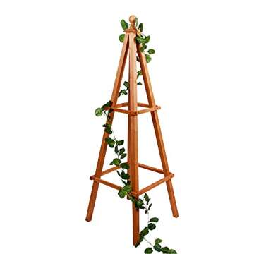Leisure Season OTM1853 Obelisk Trellis, Medium Brown