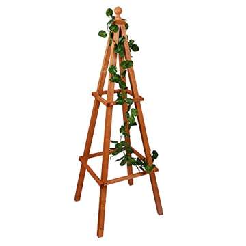 Leisure Season OTM1853 Obelisk Trellis, Medium Brown
