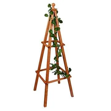 Leisure Season OTM1853 Obelisk Trellis, Medium Brown
