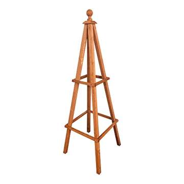 Leisure Season OTM1853 Obelisk Trellis, Medium Brown