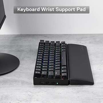 Redragon P035 Meteor S Computer Keyboard Wrist Rest Pad, Ergonomic Soft Memory Foam Wrist Support w/...
