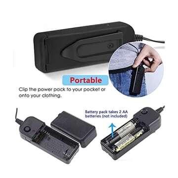 Avocabros Halloween Mask LED Light up EL Wire Masks for Festival Cosplay Halloween Costume Masquerade Parties,Carnival,Gifts (Blue Pink), Medium