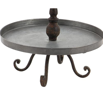 Deco 79 Metal Bird 3 Tiered Serving Tray Stand