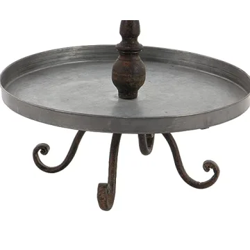 Deco 79 Metal Bird 3 Tiered Serving Tray Stand