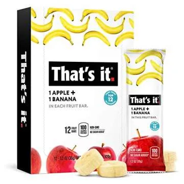 That’s it. Variety, 100% Natural Real Fruit Bar, High Fiber Vegan, Gluten Free Healthy Snack, Paleo for Children & Adults, Non GMO No Added Sugar, (Mango, Cherry, Banana) (36 Pack)