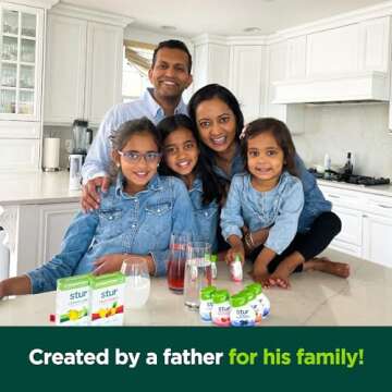 Stur Liquid Water Enhancer | Strawberry Watermelon | Naturally Sweetened | High in Vitamin C & Antioxidants | Sugar Free | Zero Calories | Keto | Vegan | 5 Bottles, Makes 120 Drinks