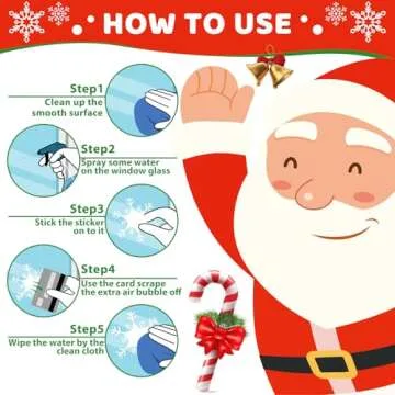 419PCS Christmas Window Stickers for Holiday Decor