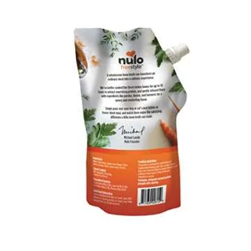 Nulo Freestyle Bone Broth, Premium Food Topper for Cats and Dogs, with Collagen and Chondroitin Sulf...