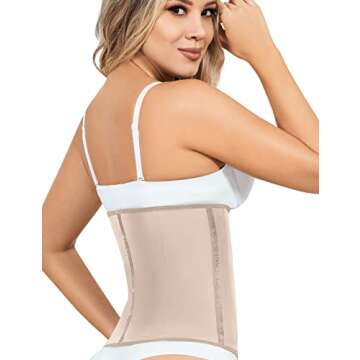 Lady Slim Fajas Colombianas Reductoras Y Moldeadoras para Mujer Underbust Waist Cincher Sport Girdle...