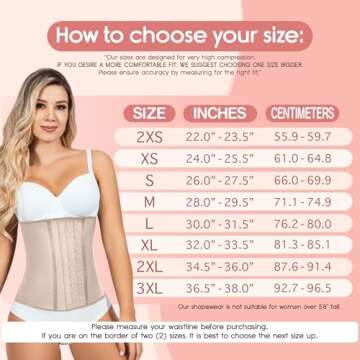 Lady Slim Fajas Colombianas Reductoras Y Moldeadoras para Mujer Underbust Waist Cincher Sport Girdle Hourglass Body Shaper