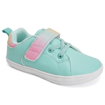 WateLves Toddler Little Kid Wide Barefoot The First Walking Shoes Girls Boys Leather Uniform Dress S...