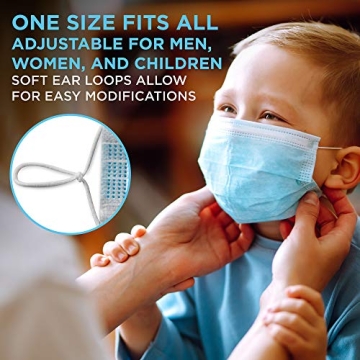 Jumbl Face Mask 50 Pack - Comfortable Disposable Masks