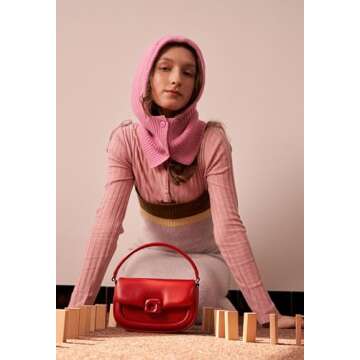 LAFESTIN Split Leather Small Crossbody Bags For Women With Adjustable Strap And Handle Versatile Wom...