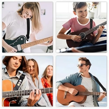 Qivorimith Guitar Strap,Acoustic Electric Guitar With 3 Pick Holders and 6 PCS Picks Guitar Accessories,Available for All Guitars