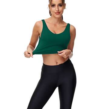 Comfortable V Neck Built-in Bra Longline Sports Bra