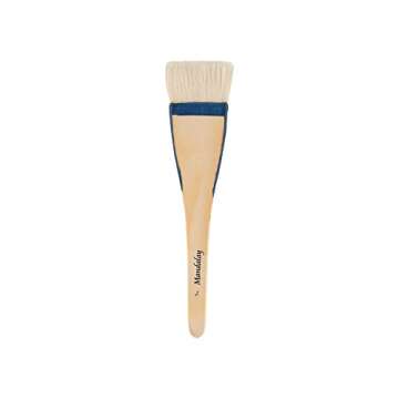Creative Mark Mandalay Artist Goat Hair Hake Brush, Super Soft Hair for Holding Color for Large Surface Coverage, Size 2"