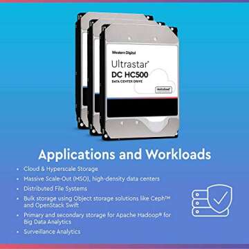 WD Ultrastar DC HC520 12TB SATA 6Gb/s 3.5-Inch Data Center Hard Drive - HUH721212ALE600 (Renewed)