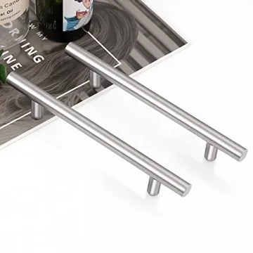 Probrico Stylish Stainless Steel Cabinet Handles - 5 Pack