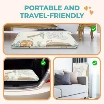 Motherly Haven Extra-Large Baby Play Mat, Waterproof & Non-Toxic