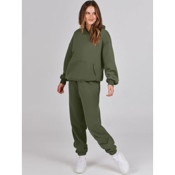Chic ANRABESS Women's Oversized Hoodie Jogger Set Online